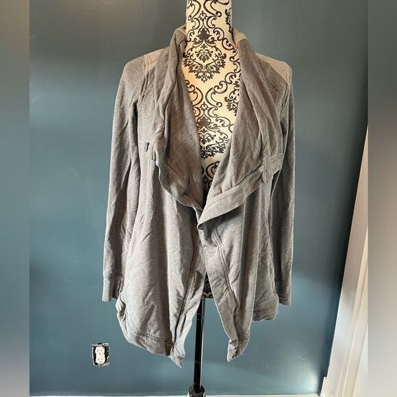 Gray Women's Cowl Neck Top - Picture 7 of 8